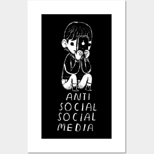 anti social social media Posters and Art